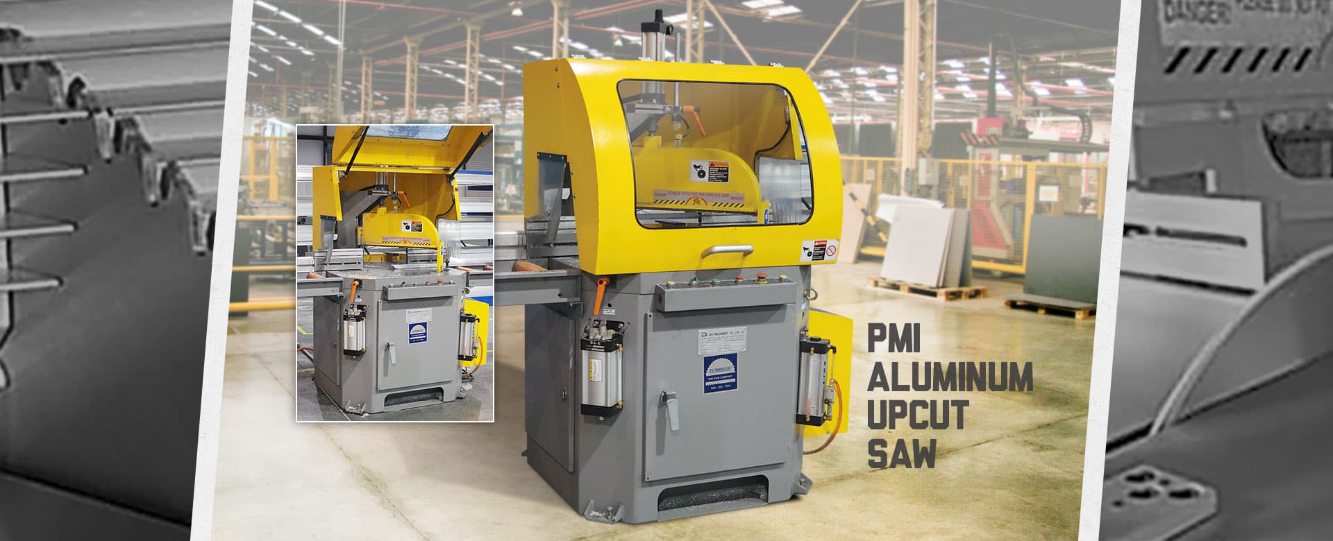 GSS Machinery offers PMI Aluminum Upcut Saws with auto or semi-auto feed systems