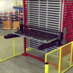 Sheet metal vertical storage systems in multiple configurations.