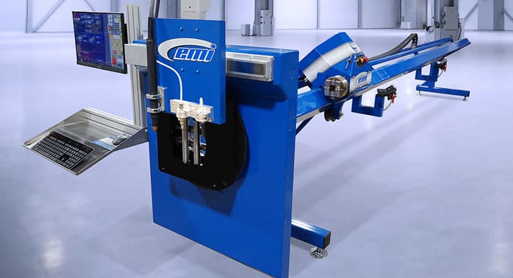 Gulf States Saw & Machine Co. offers the EMI 2444El-SQRD manual loading cnc plasma pipe and tube processor.