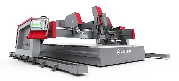 Gulf States Saw & Machine Co. offers the Voortman V310 pass through plate processing with plasma cutting and drilling.