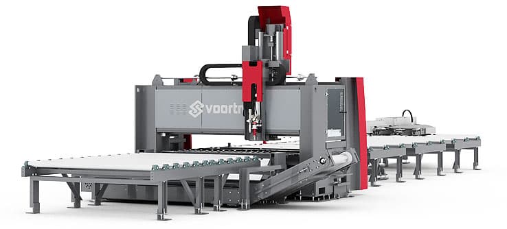 Gulf States Saw & Machine Co. offers the Voortman V320 pass through plate processing with plasma cutting and drilling.