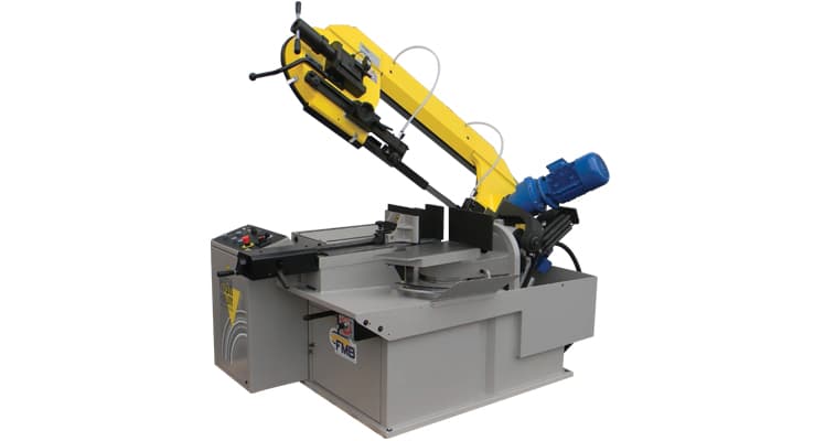 Gulf States Saw & Machine Co. offers gravity feed manual band saws, such as the Pegasus from FMB.