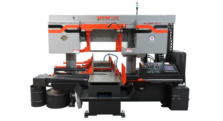 Gulf States Saw & Machine Co. offers HEM-SAW semi-auto dual column band saws in multiple models and configurations.