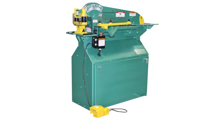 Gulf States Saw & Machine Co. offers the Piranha P-50 Single Operator Iron Worker. Authorized distributor in AL, FL GA, NC, SC, TN, VA, LA, MS and KY.