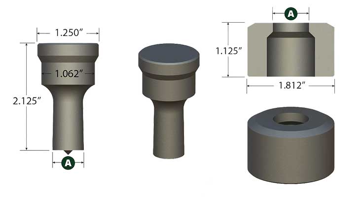 Gulf States Saw & Machine Co. offers a wide selection of high quality punches and dies for many models of ironworkers.