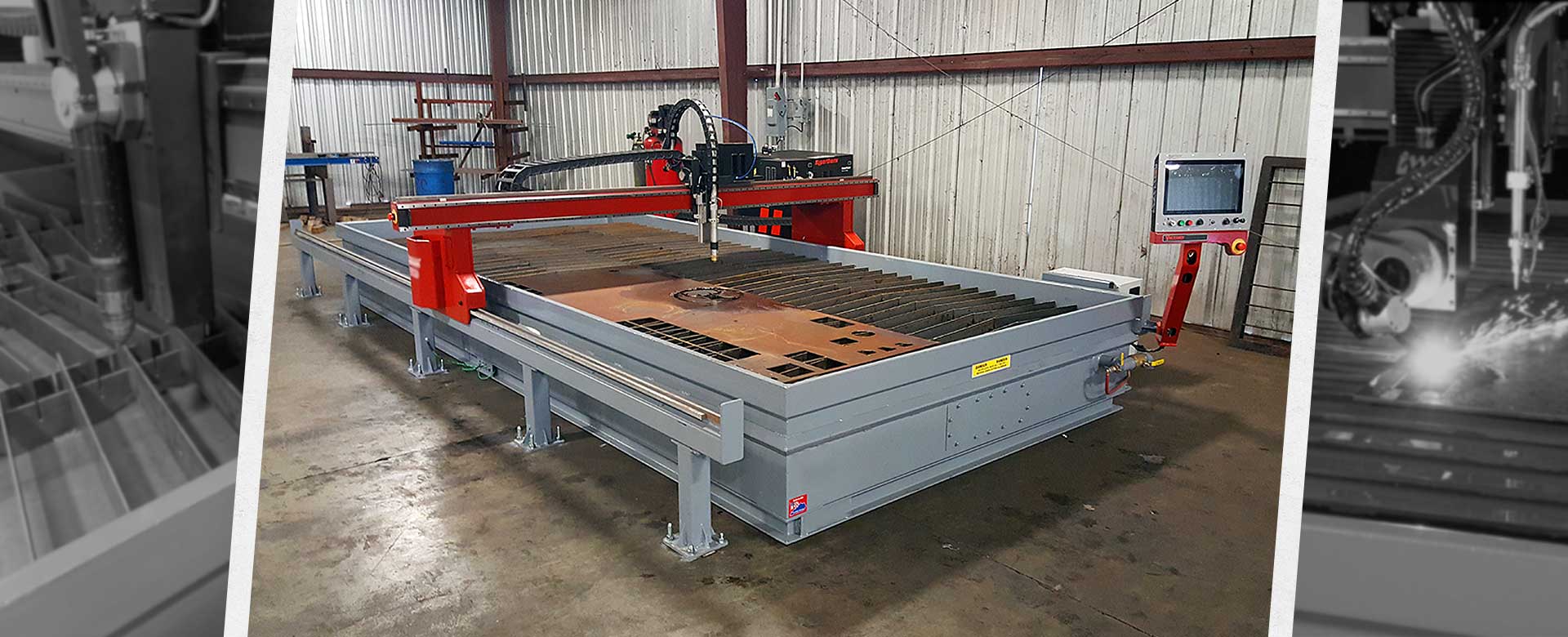 Rail & Gantry CNC high definition plasma tables offered by GSS Machinery.