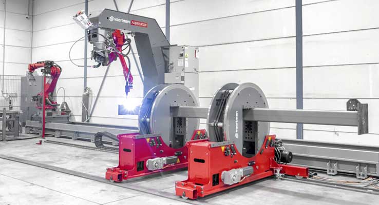 Voortman Fabricator automated welding system.