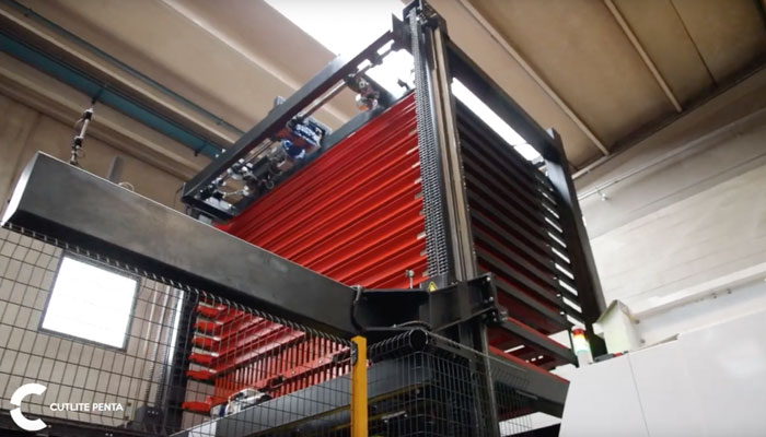 Cutlite Penta DCS - Dynamic Compact Storage automated vertical storage warehouse.