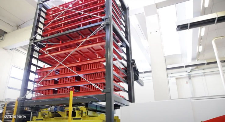 CUtlite Penta DFS - Dynamic Flexible Storage automated vertical storage warehouse.