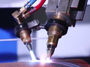 Close-up of MO Compact oxy-fuel cutting torch.