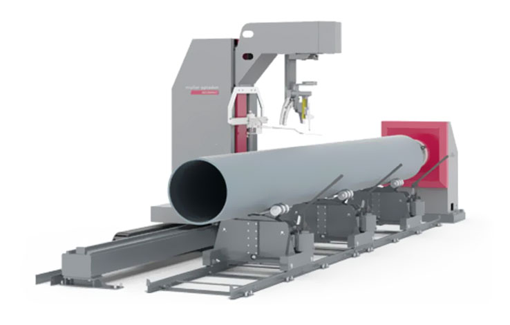 Voortman MO Compact Series automated pipe cutting machine.
