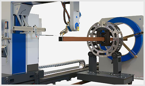 Voortman MO Classic Series square pipe cutting and processing.