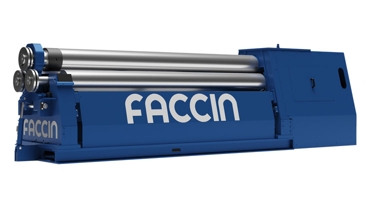 Faccin CNC plate roll machines - model 3HEL shown
