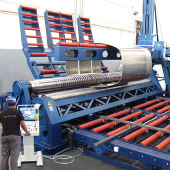 Faccin CNC plate roll - 4HEL model shown